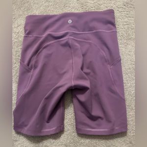 Lululemon grape biker shorts size 8